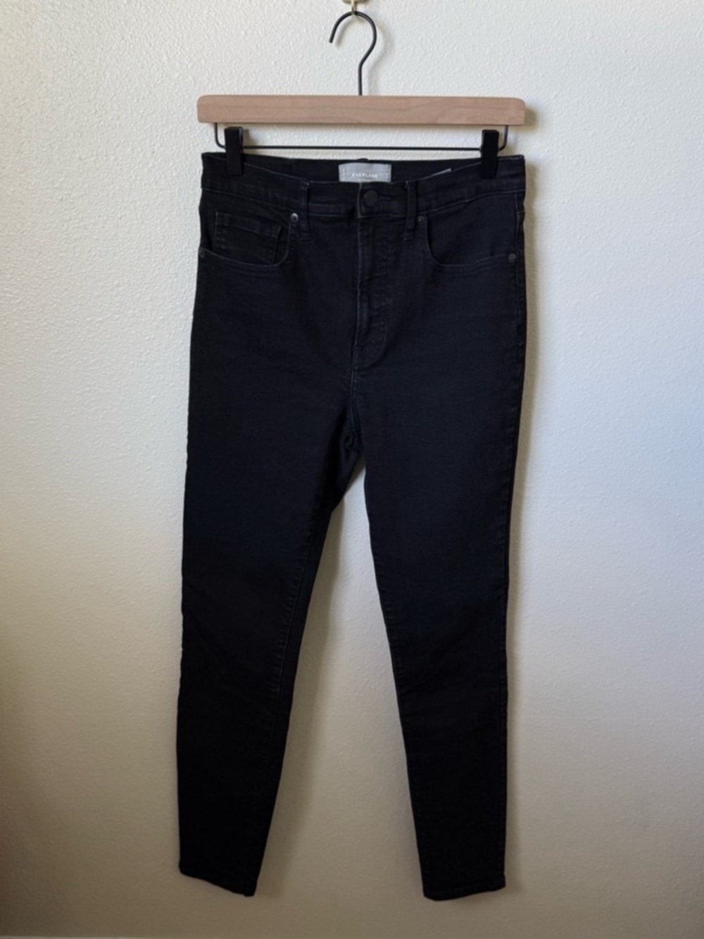 Like New Everlane Black The High-Rise Skinny Jeans Size 30 Tall